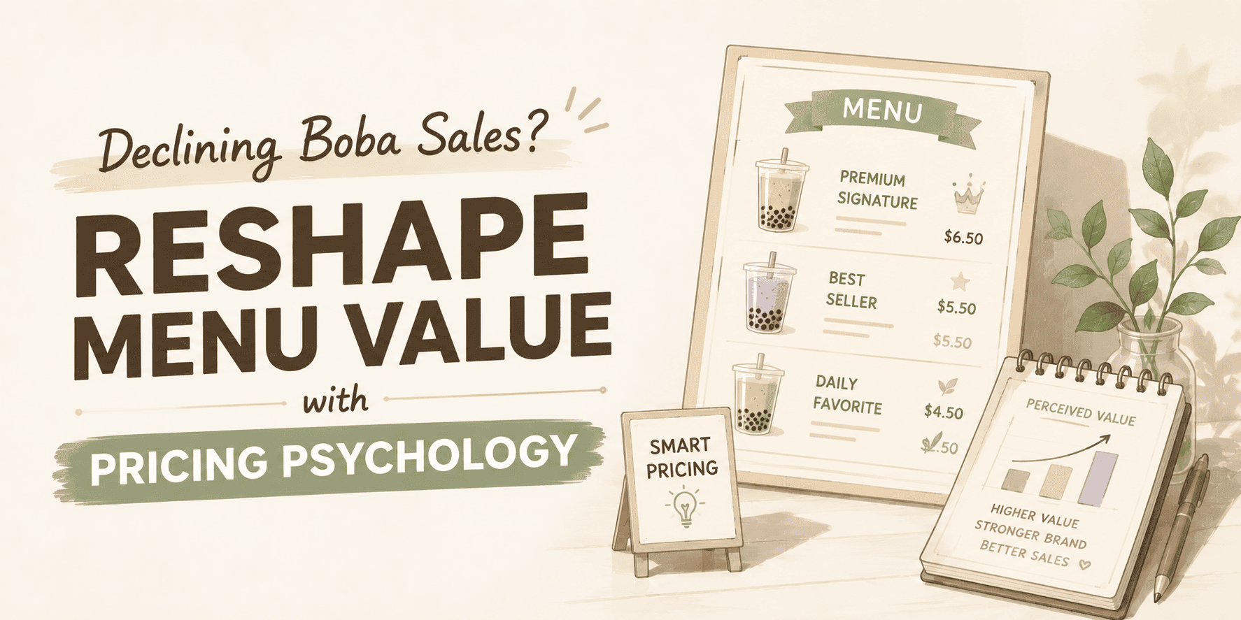 Declining Boba Sales Reshape Menu Value with Pricing Psychology