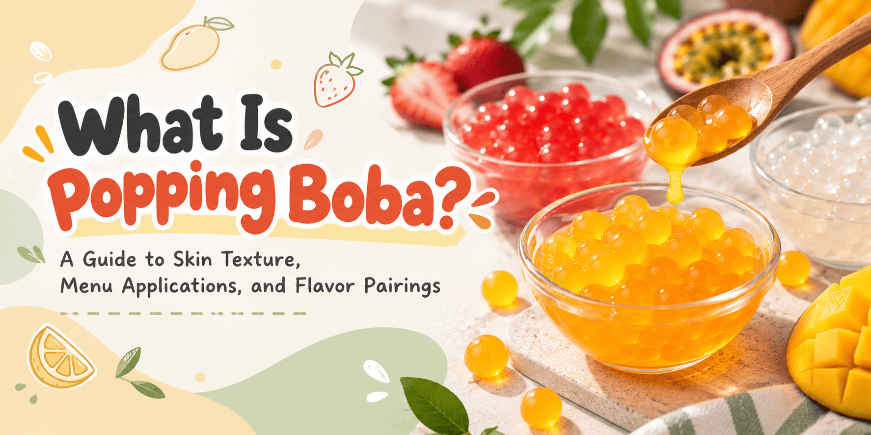 What Is Popping Boba A Guide to Skin Texture, Menu Applications, and Flavor Pairings