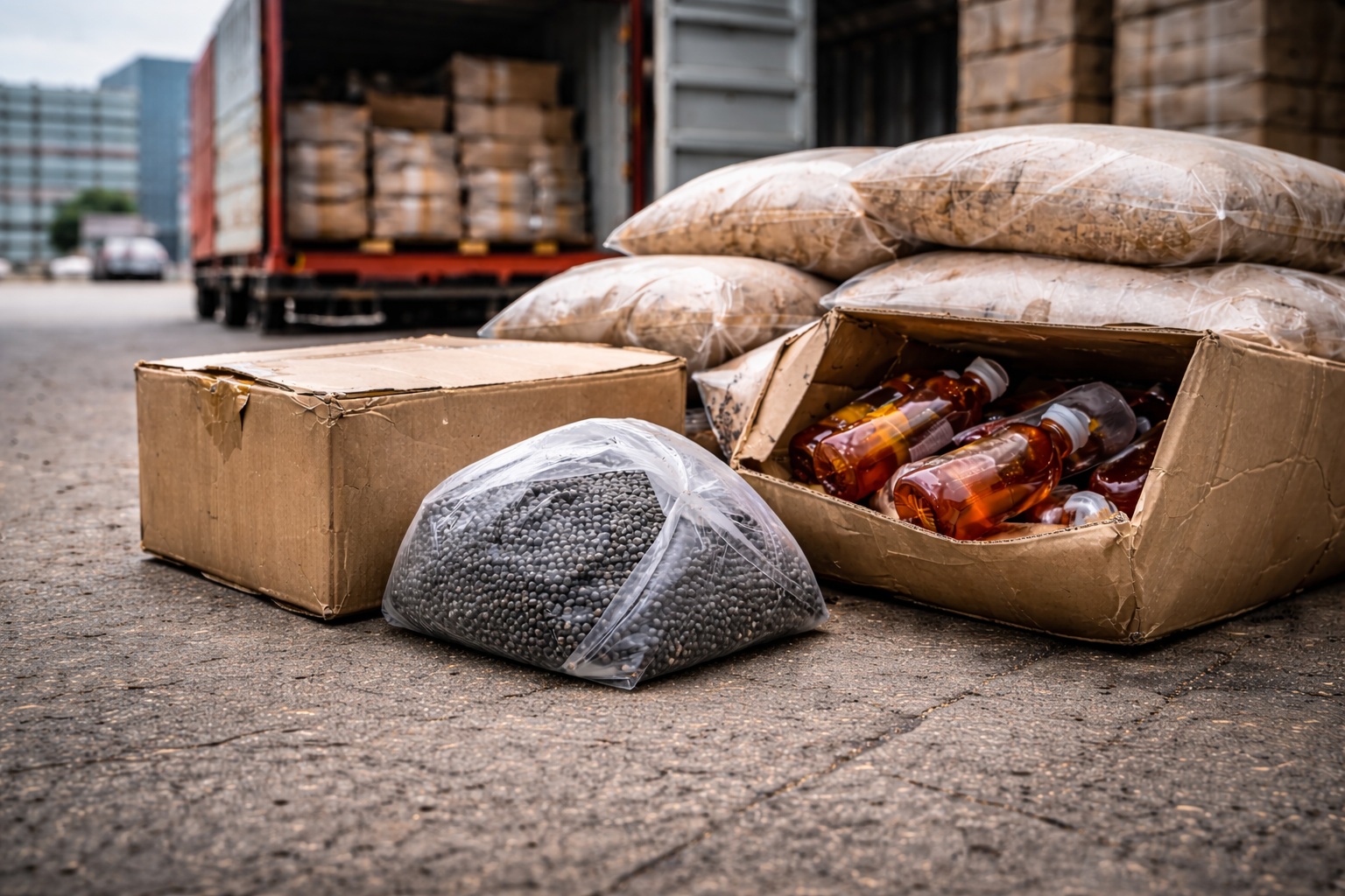bubble-tea-ingredient-cargo-damage-during-shipping