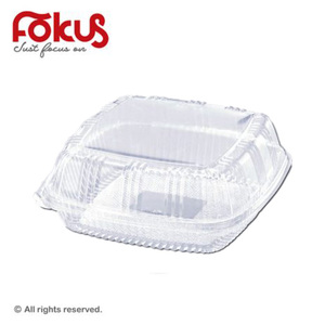 Square Clear Plastic Food Container with Lid KT-130