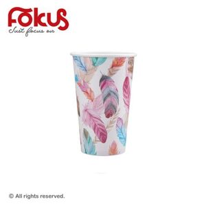 Vasos de Papel de Pared Simple para Bebidas Calientes y Frías de 16oz
