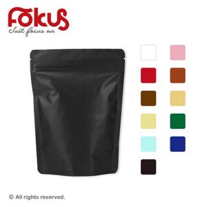 Matte Multi-Color Aluminum Foil Ziplock Stand-Up Pouch