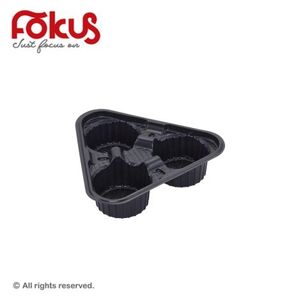 Plastic 3-Cup Holder Tray