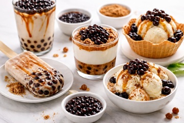 Beyond Bubble Tea: How Brown Sugar Syrup & Tapioca Pearls Are Used in Ice Cream and Desserts