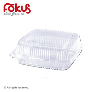 Square Clear Plastic Food Container with Lid KT-120