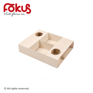 2-Cup Beverage Tray with Snack Compartment