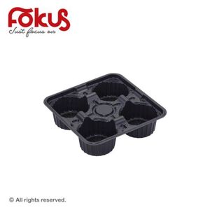 Plastic 4-Cup Holder Tray