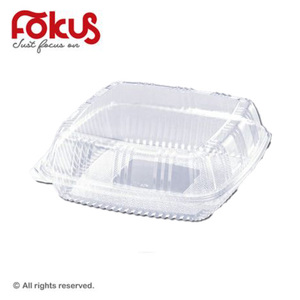 Square Clear Plastic Food Container with Lid KT-090