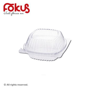 Square Clear Plastic Food Container with Lid KT-150