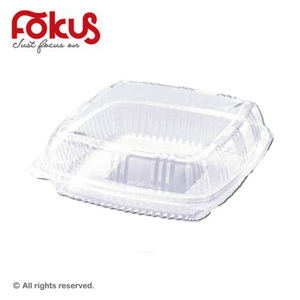 Square Clear Plastic Food Container with Lid KT-085