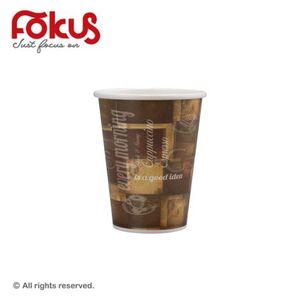 Vasos de Papel de Pared Simple para Bebidas Calientes y Frías de 8oz