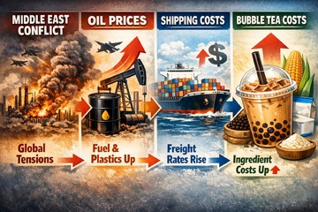 How the Middle East War Is Affecting Bubble Tea Costs and Supply Chains